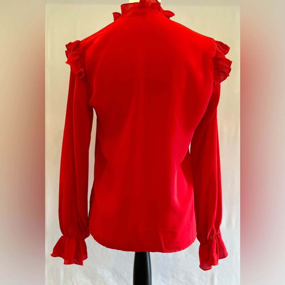 Red Blouse Small - Picture 3 of 6